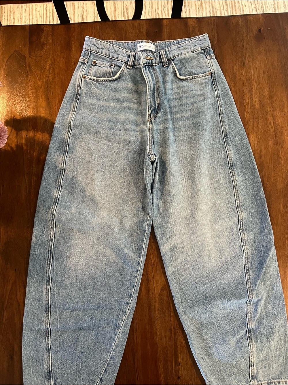 Zara Light Blue Relaxed Jeans
